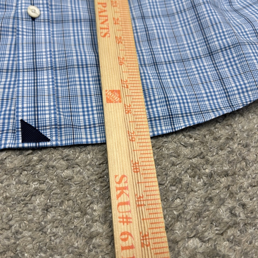 UNTUCKit Button Down Shirt Durbanville WF Large Blue Plaid Wrinkle Free - Picture 5 of 9